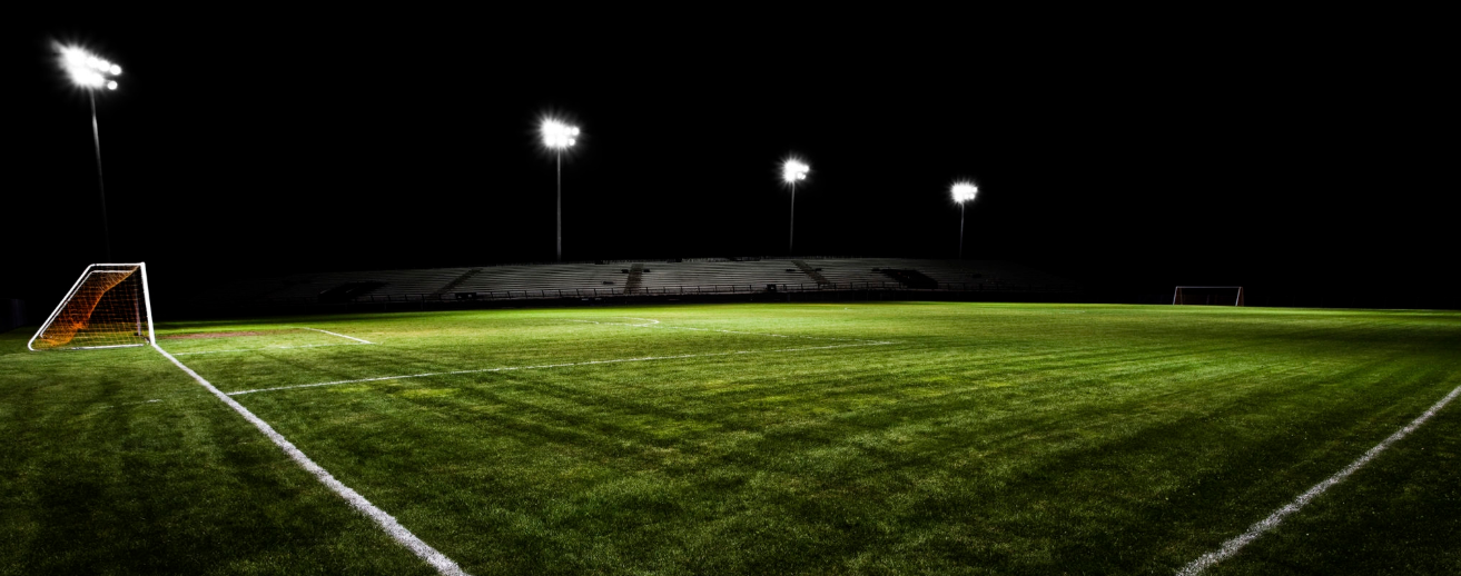 Field with lights